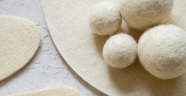 Using wool dryer balls and wool padding are sustainable options for every household.