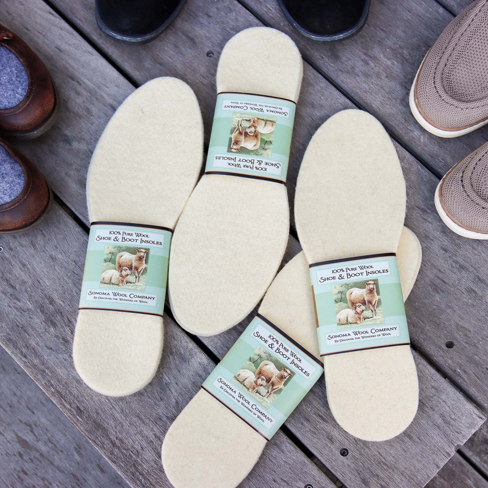Wool Shoe Insoles – Sonoma Wool Company - Main Image